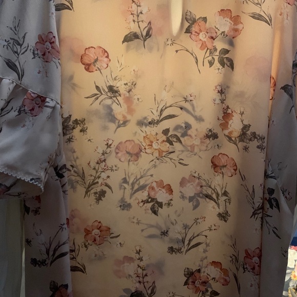 Rose & Olive floral chiffon blouse - Picture 4 of 5